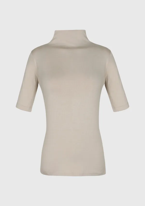 Stretch Half Turtleneck T-shirt (2colors)