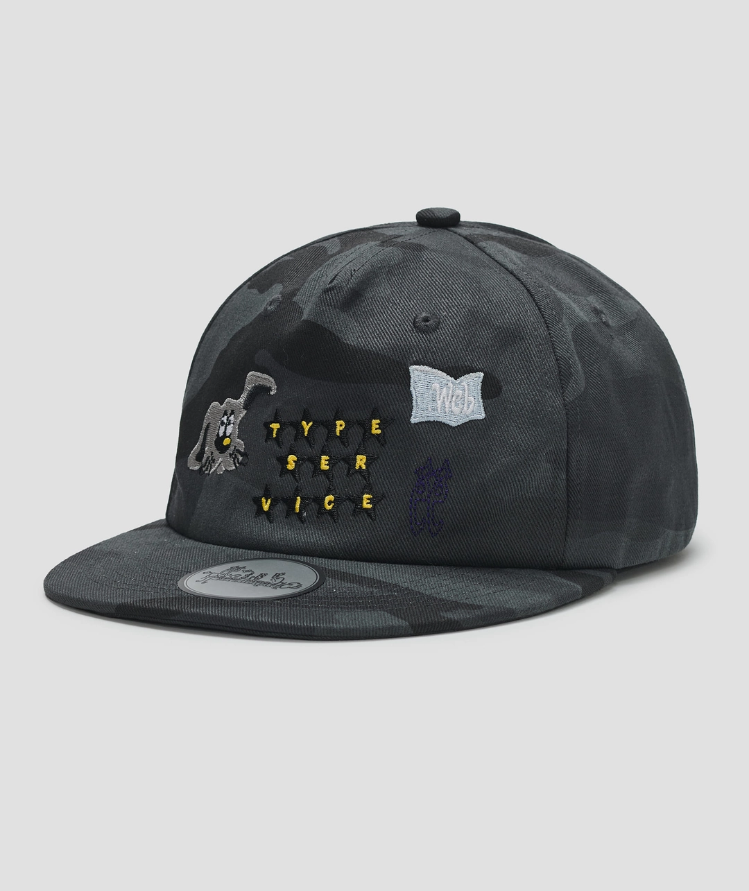 타입서비스 Mini Embroidered Camo Cap [Charcoal] 상품 이미지 1