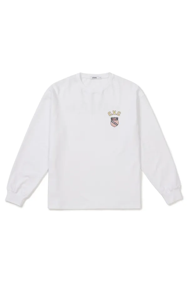 [25FW clove] Cloveclub Long-Sleeve T-Shirt (White)