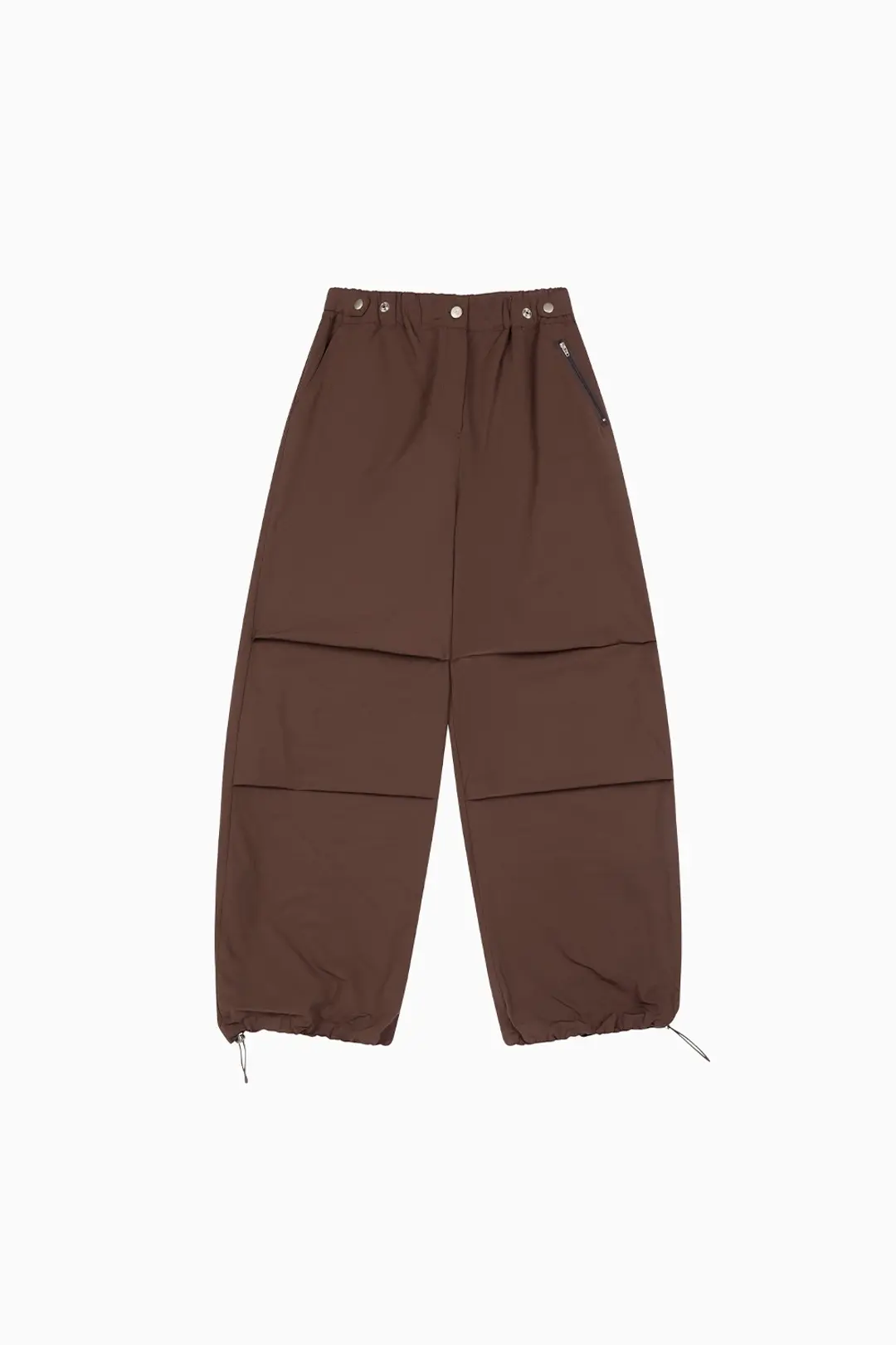 오헤시오 EFFECT NYLON PANTS, BROWN 상품 이미지 3