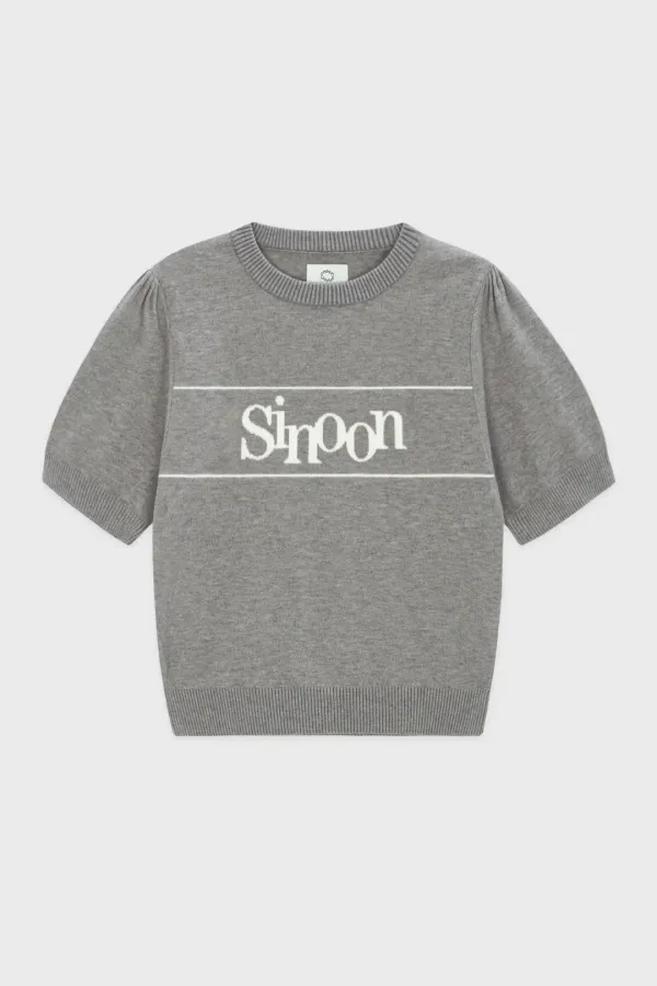 Sinoon Logo Half Knit (Melange Grey)