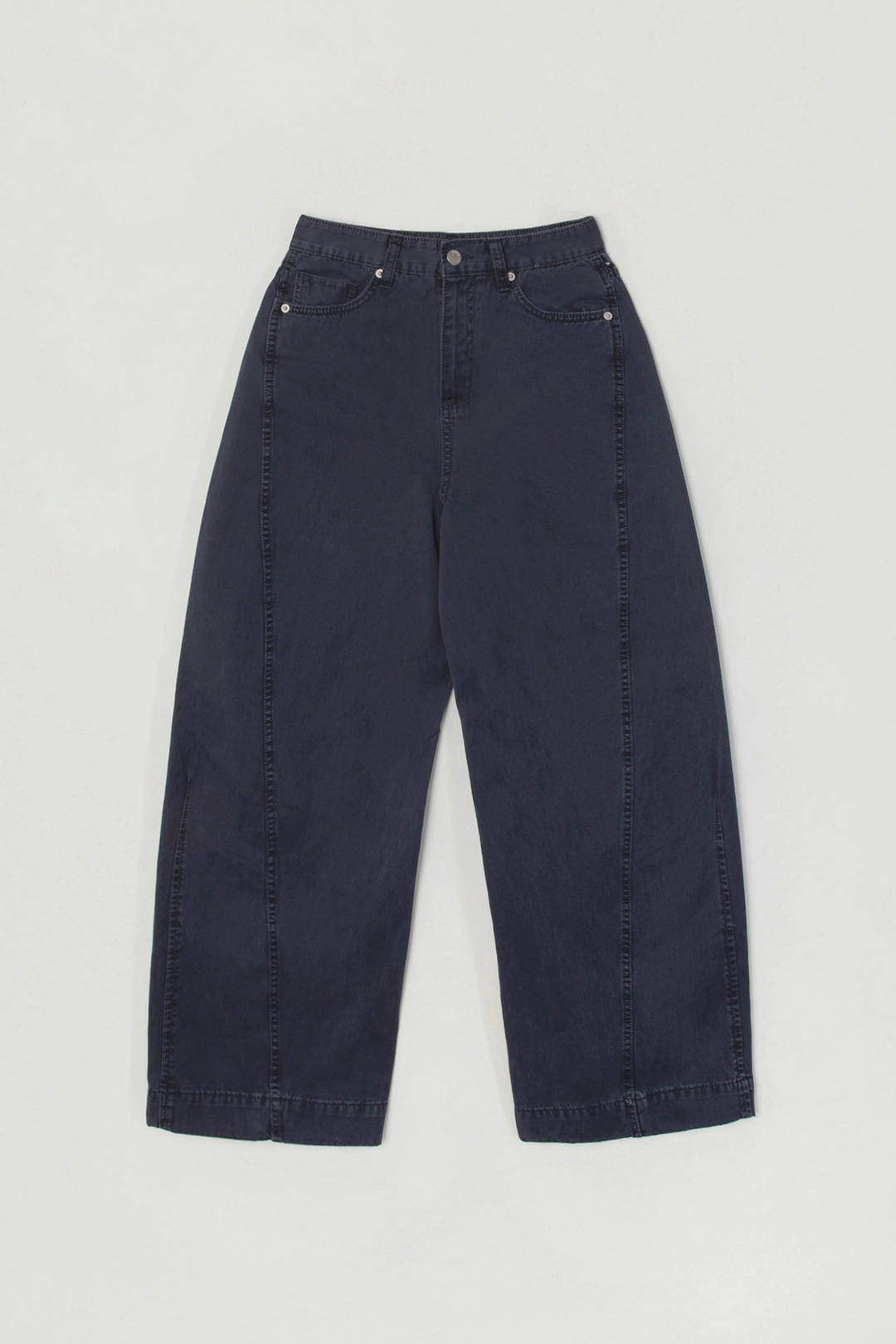세이지먼트 ODY CURVED DENIM PANTS_NAVY 상품 이미지 1
