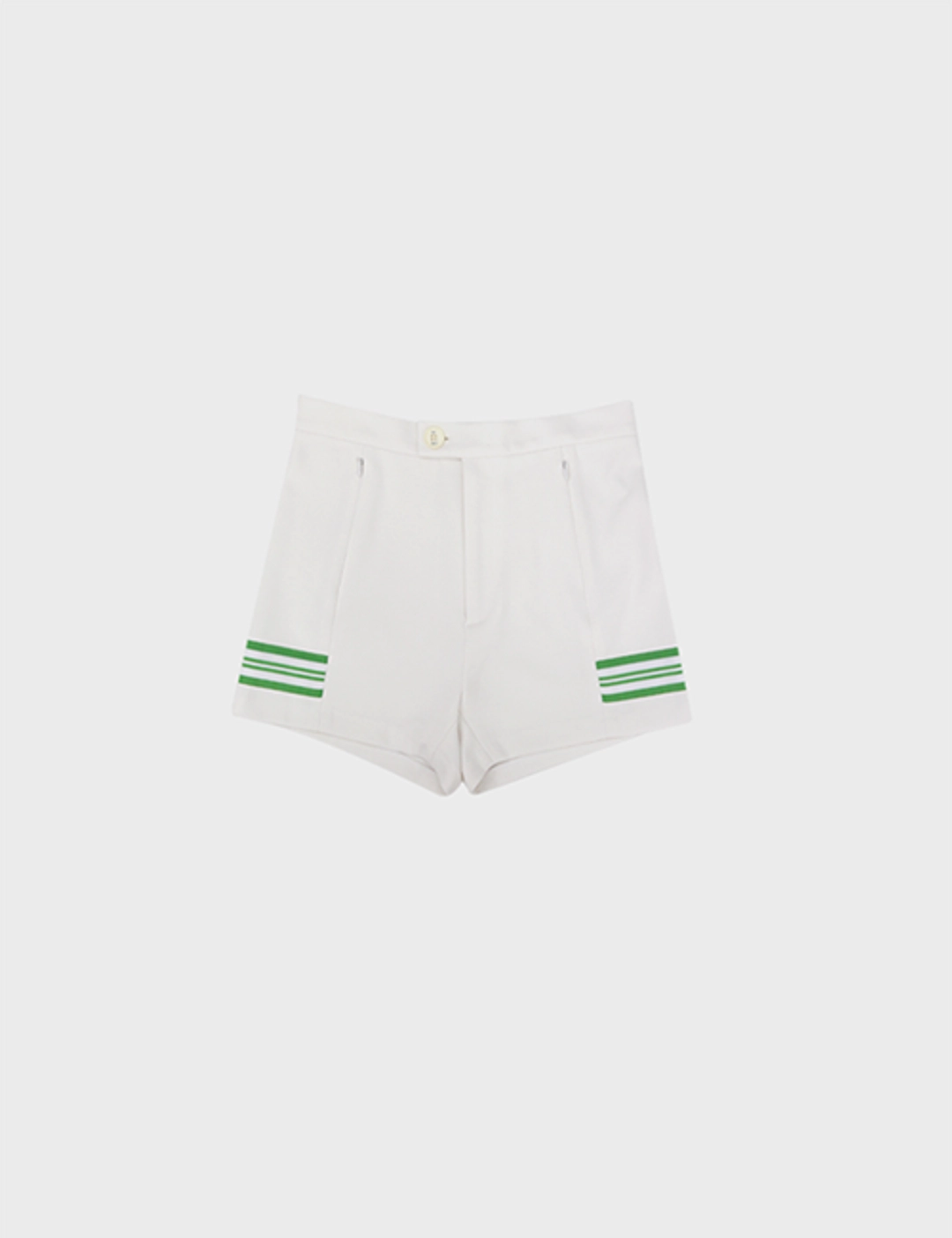 프레클 tape stretch shorts in white 상품 이미지 3
