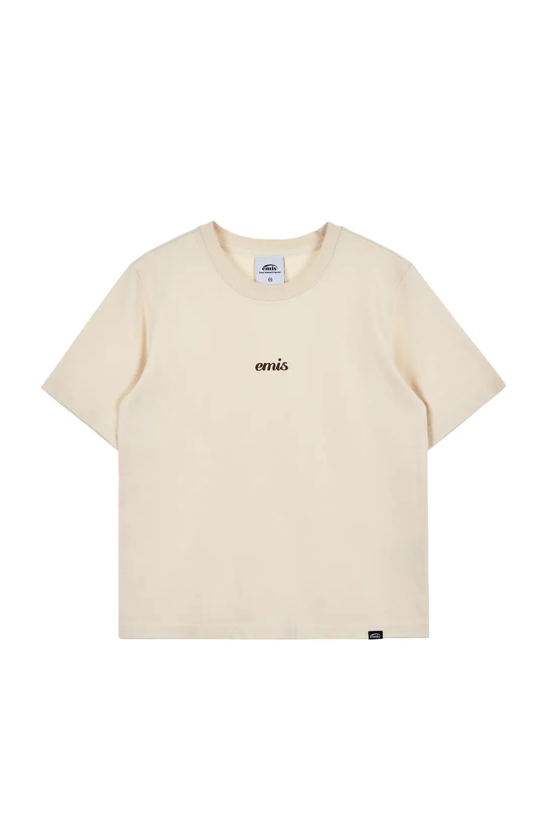 이미스 (WOMENS) EMBOSSING LOGO T-SHIRTS-CREAM 상품 이미지 3