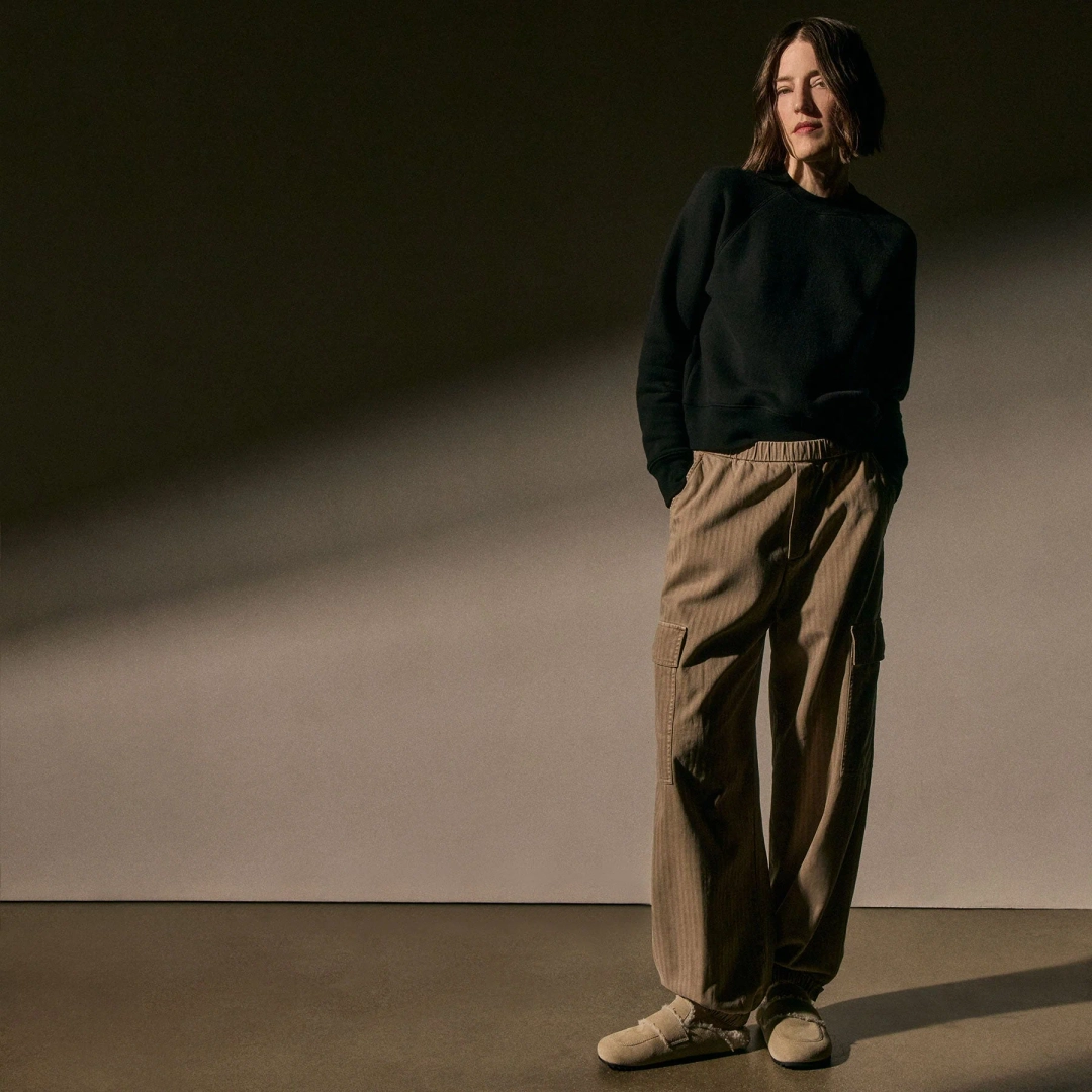 제임스펄스 Herringbone Twill Parachute Pant - Soft Beige Pigment 상품 이미지 1