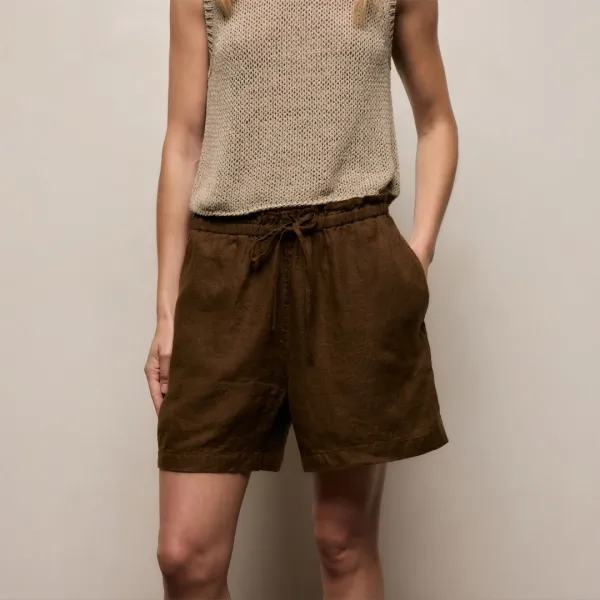 Linen Short - Cocoa