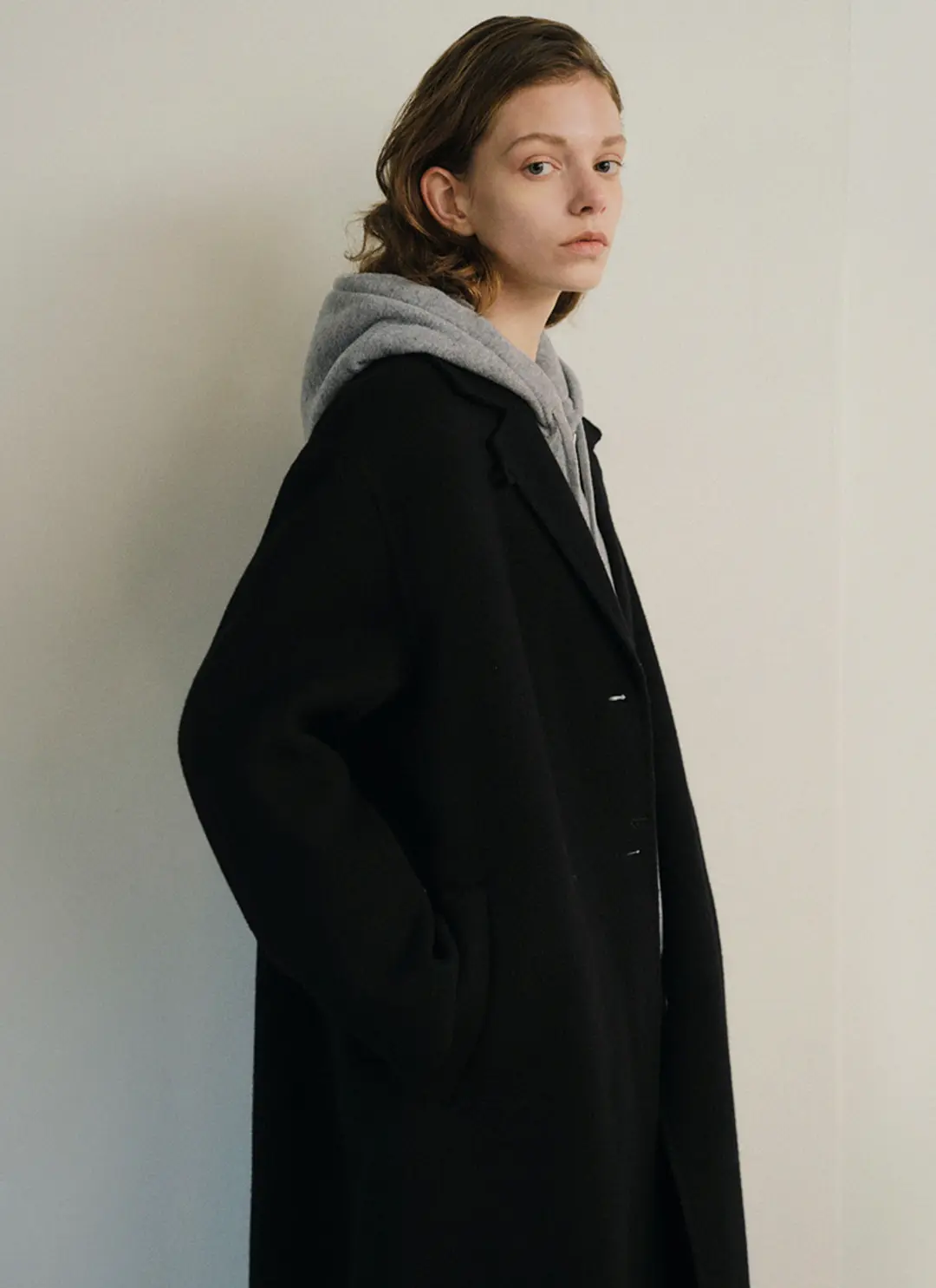 르닐 Brandon Zibellinato Handmade Coat (Black) 상품 이미지 2