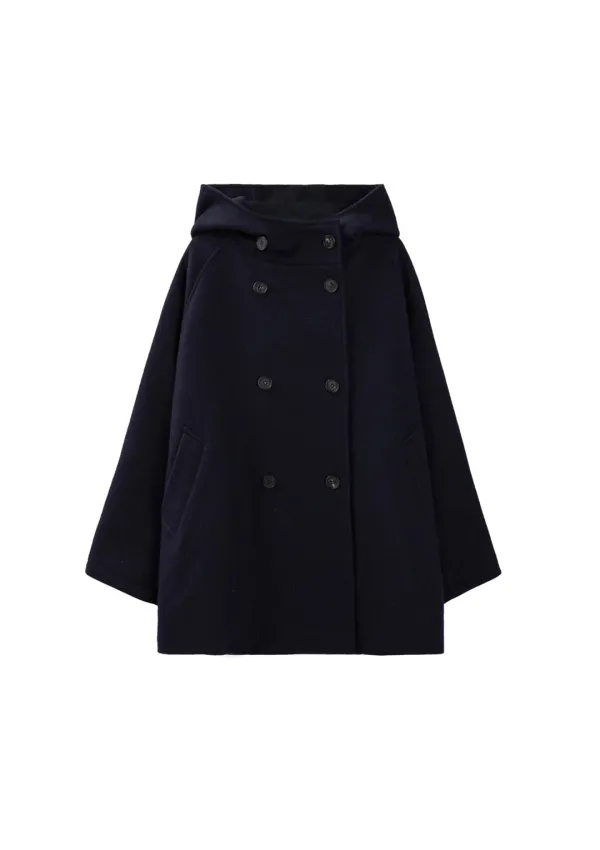 Mused Happy Hood Coat - Navy