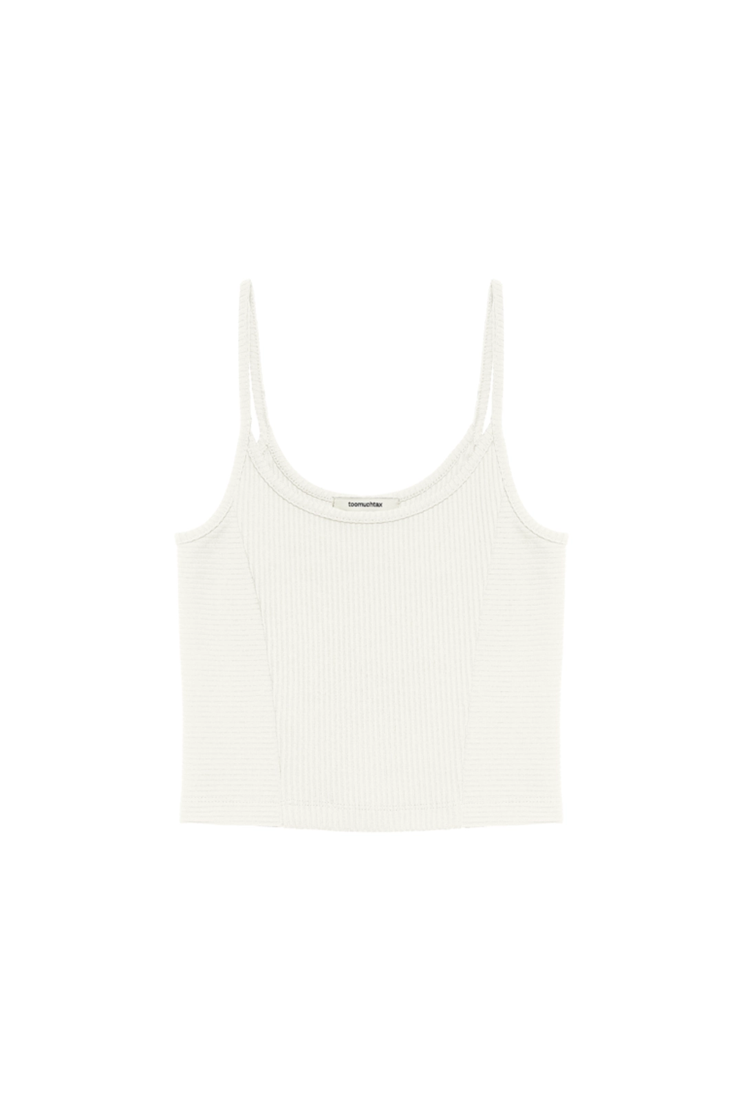 투머치택스 RIBBED TANK TOP (IVORY) 상품 이미지 1