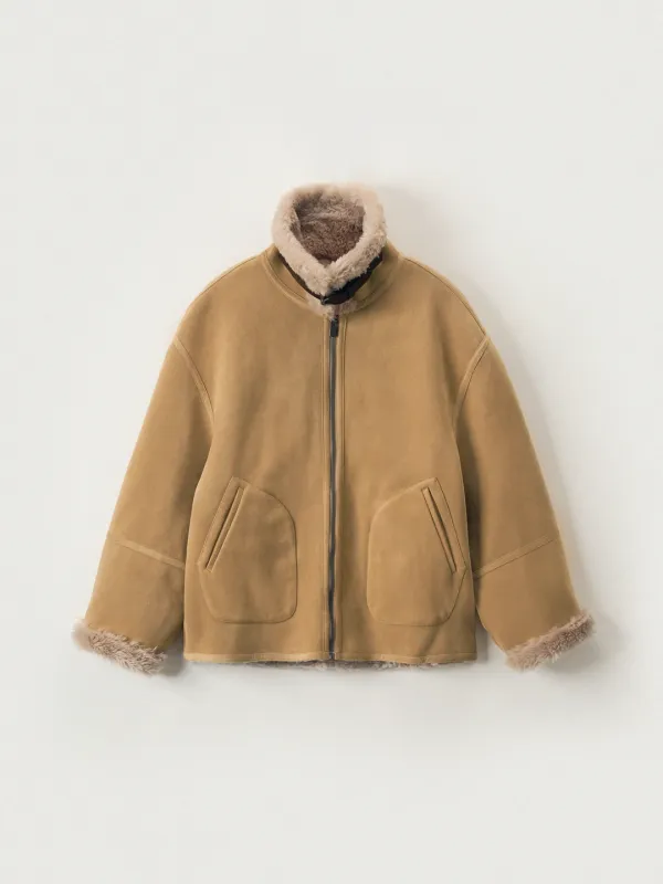 램스울 스웨이드 무스탕_beige