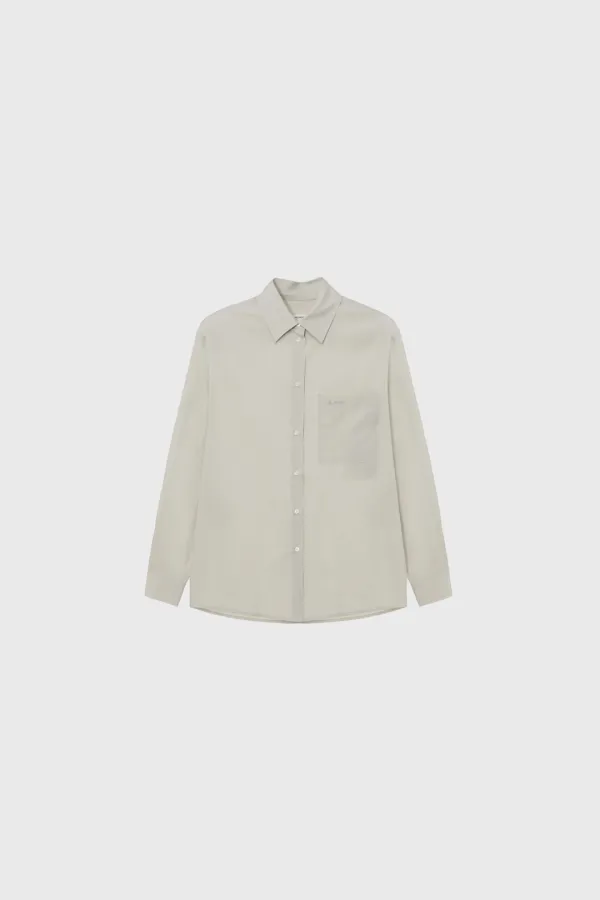 Claude basic shirt (white / beige / blue)