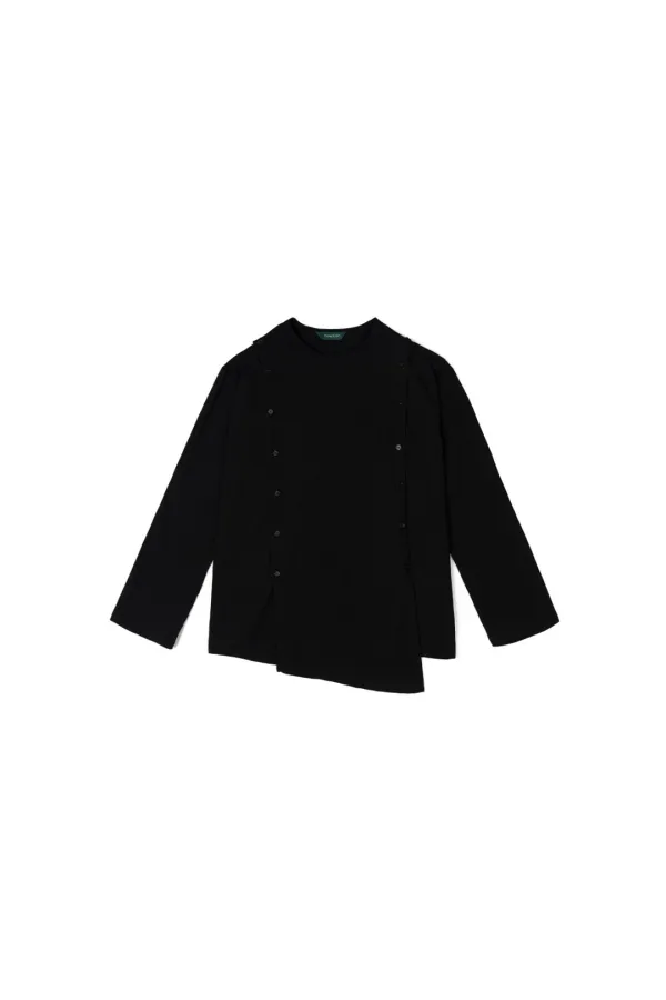 UNBALANCE BUTTON T-SHIRT (3rd Re-open)