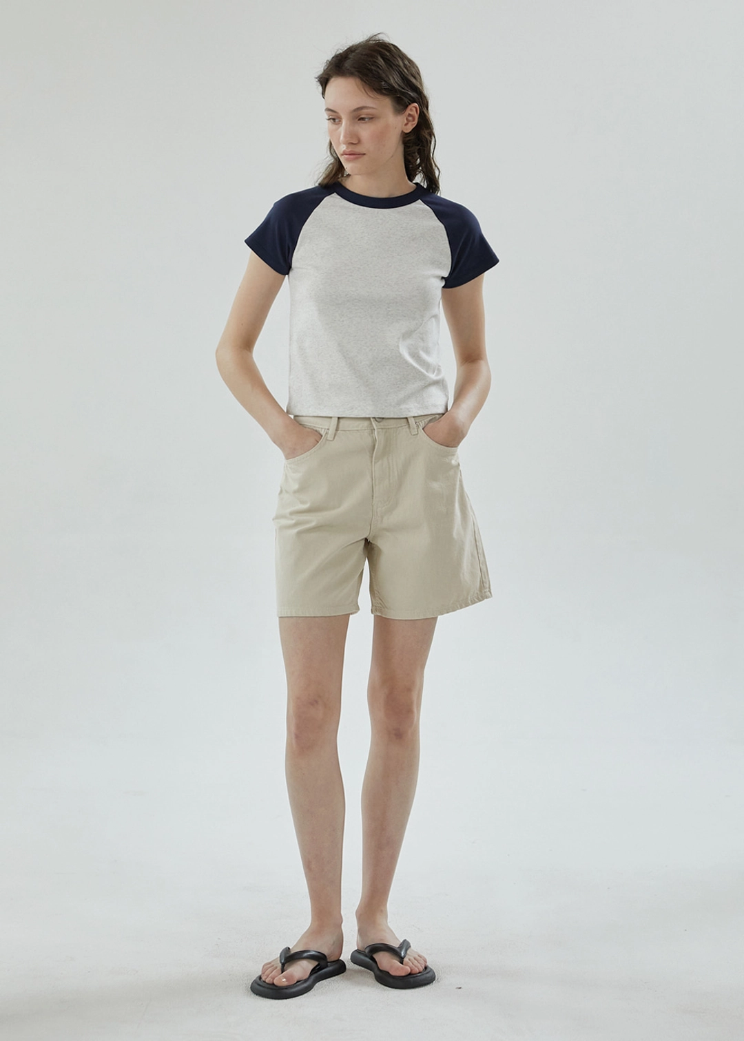 블루브릭 Sand short denim (light beige) 상품 이미지 2