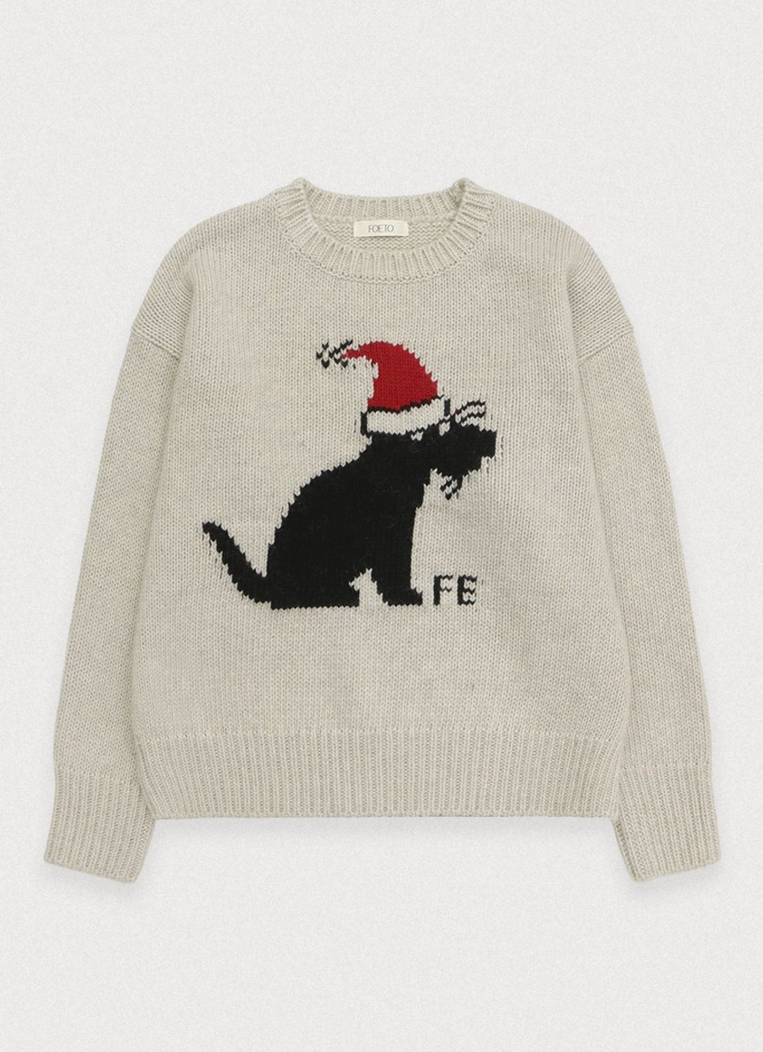 포에토 [2nd] Noel puppy mohair knit - oatmeal grey 상품 이미지 3