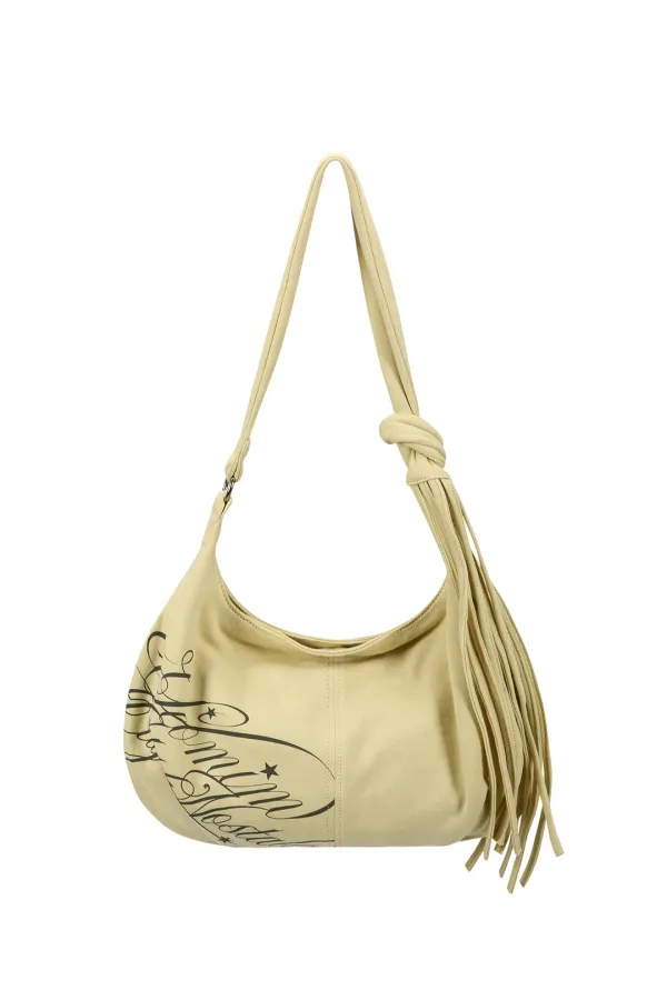 7/24 예약배송 letter fringe bag (banana)