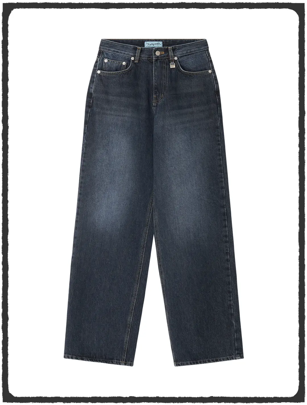페일제이드 High-West Wide Denim - Dark Blue 상품 이미지 3