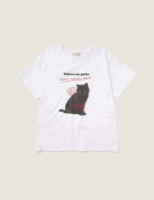 Gatto Nero T-shirt (White)