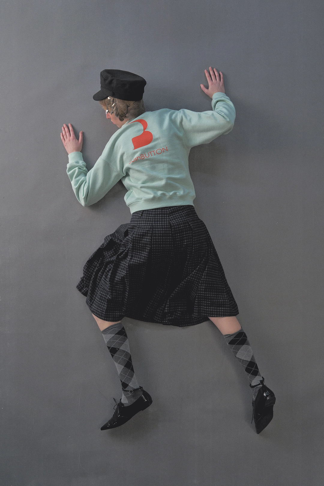 푸쉬버튼 PF26 NAVY GRAY CHECK BERMUDA PANTS 상품 이미지 1