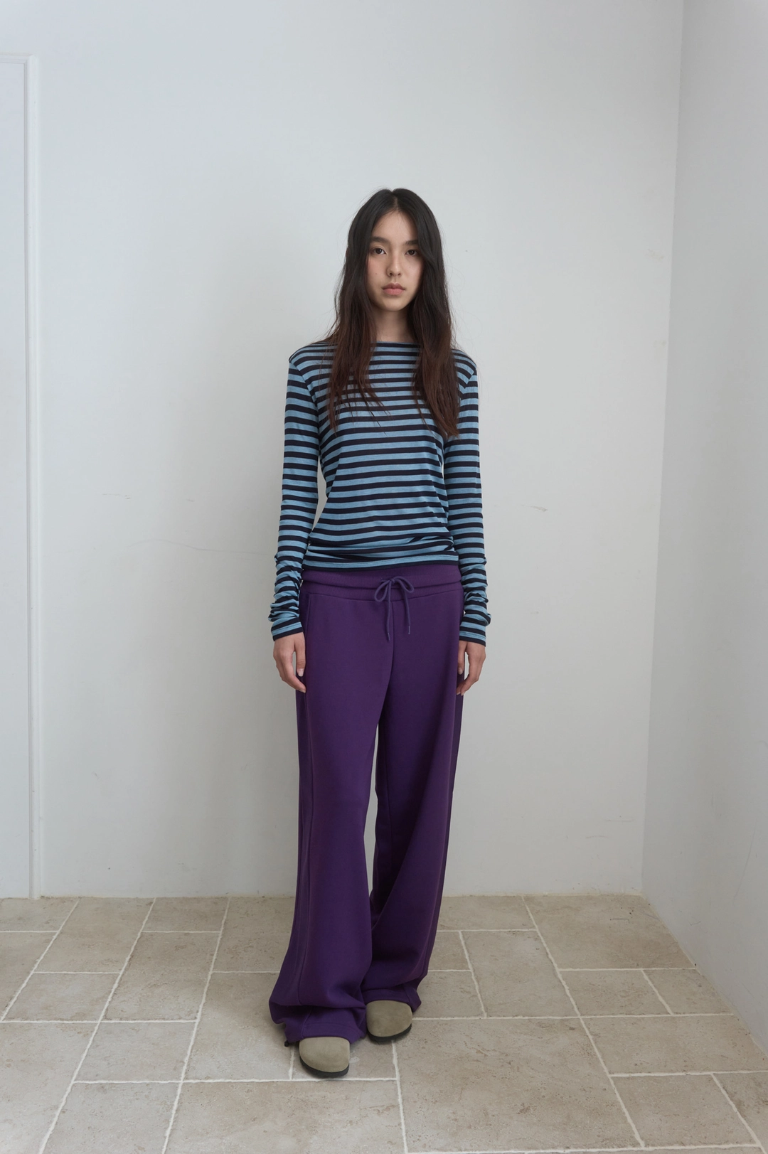 마조네 DUAL-WAY DETAIL PANTS_PURPLE 상품 이미지 1