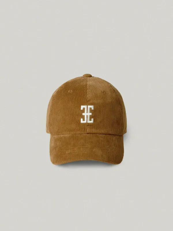 Classic Logo Corduroy Ball Cap - camel클래식 로고 코듀로이 볼캡