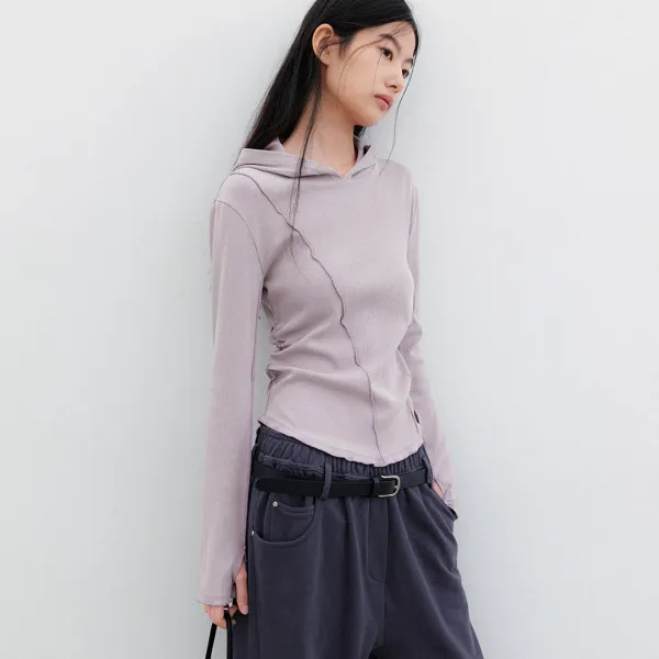 (T-7271)PIGMENT INTERLOCK HOODED TEE