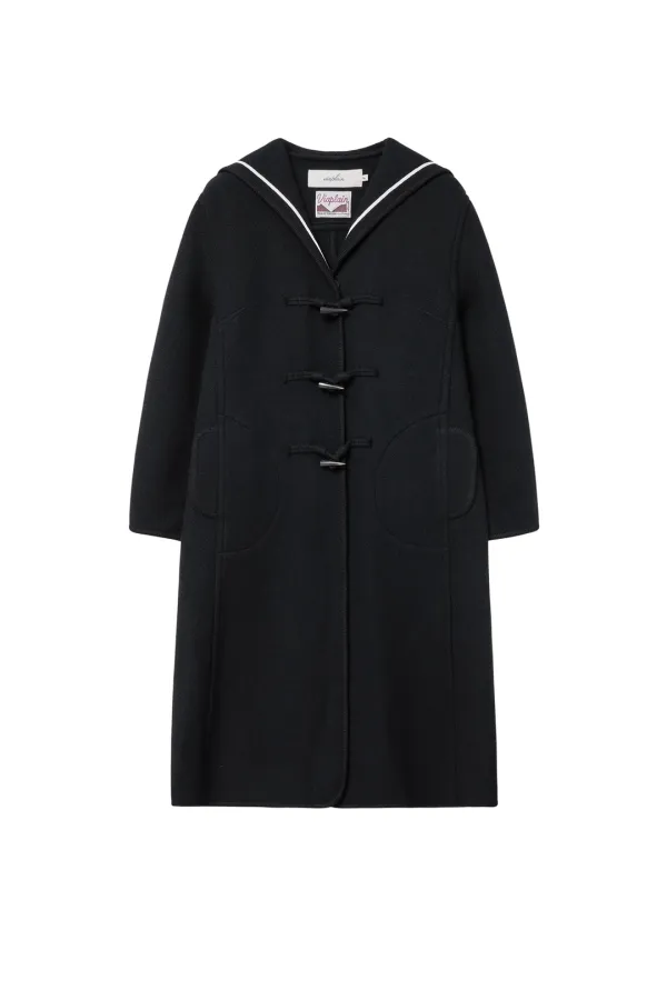 Via Sailor wool coat (Black)