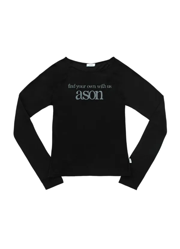 [6월 5일 순차배송] LETTERING LONG SLEEVE / BLACK