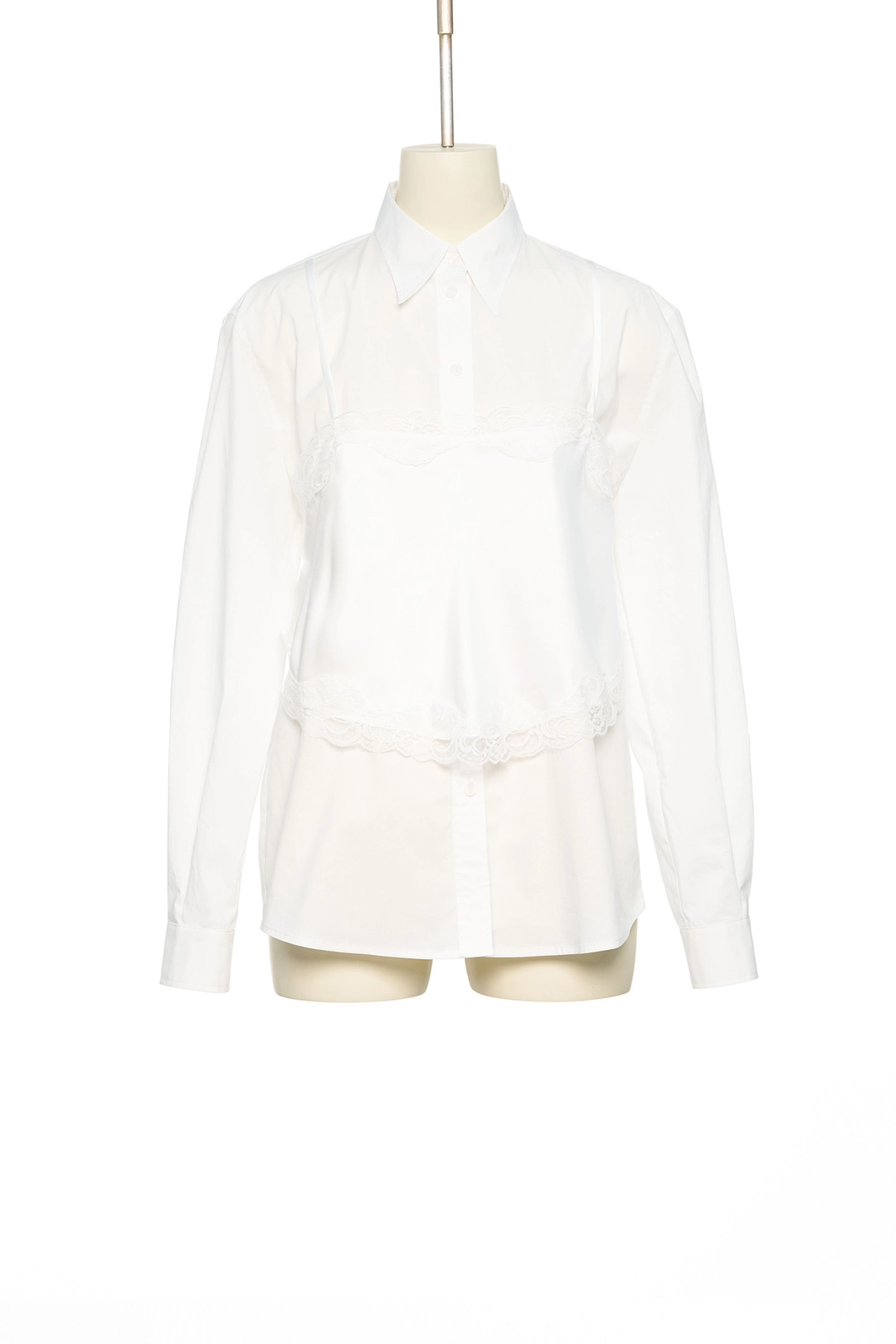 푸쉬버튼 PS26 WHITE SLIP LAYERED SHIRT 상품 이미지 1