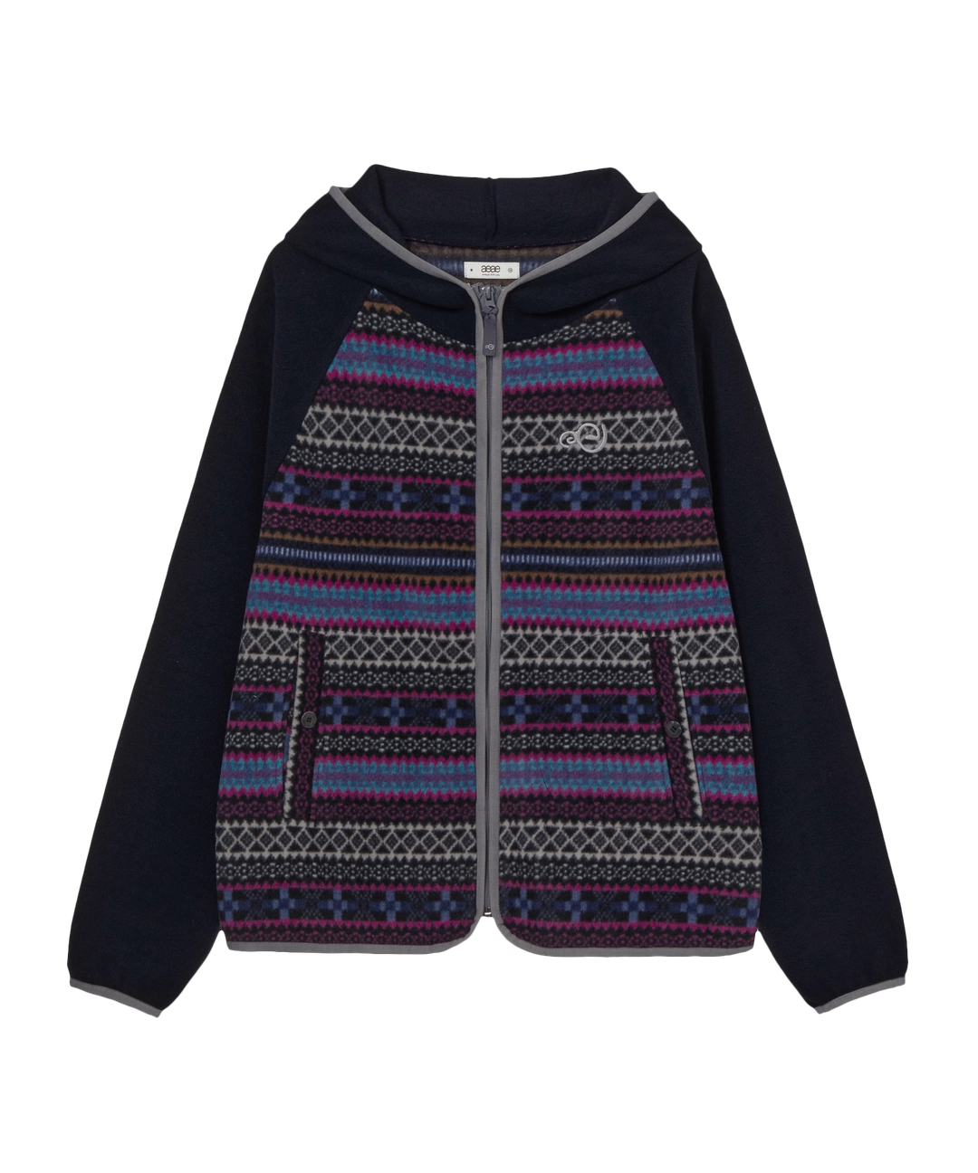 에이이에이이 SOFT FLEECE ZIP UP HOODIE [NAVY] 상품 이미지 3