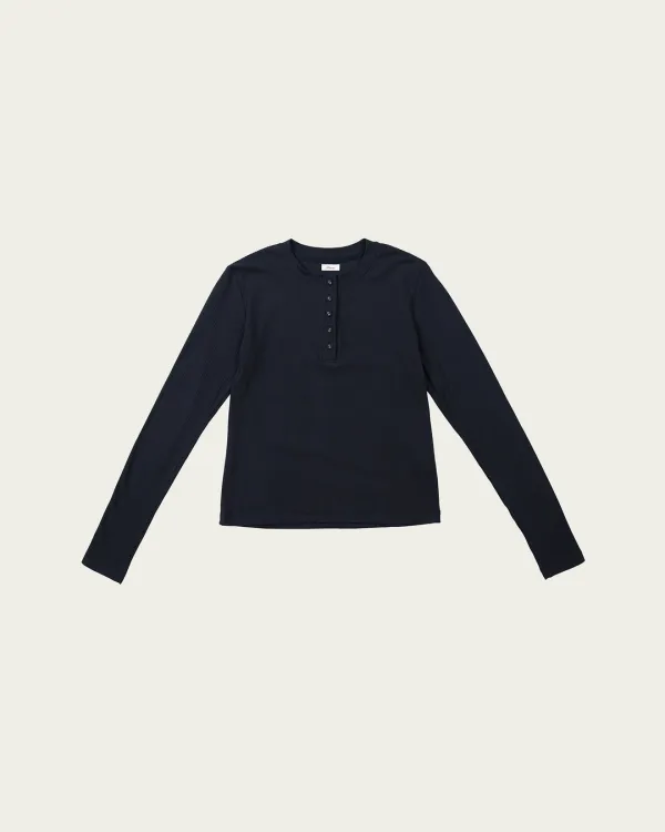 Butter Button Tee - Navy