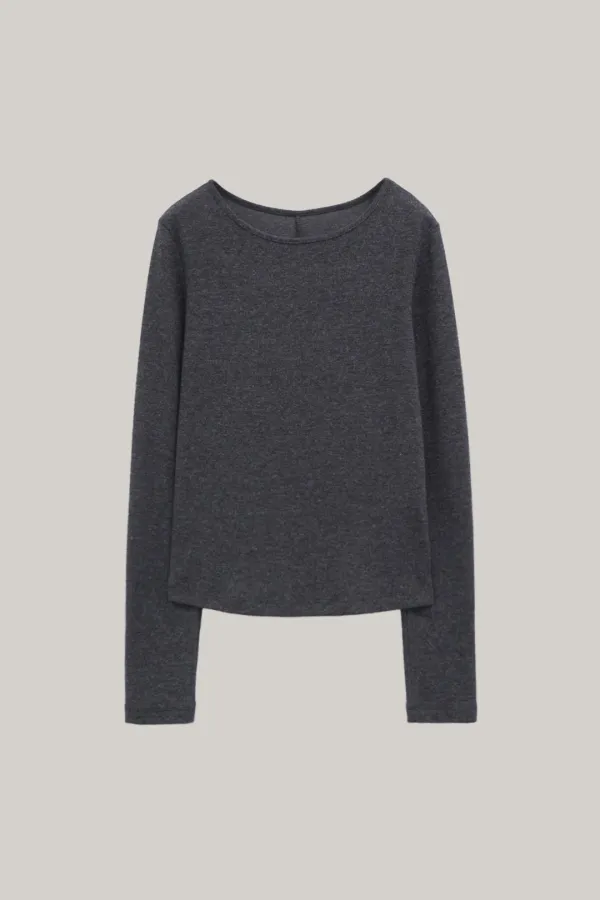 Coloured Crewneck T-shirt (charcoal)
