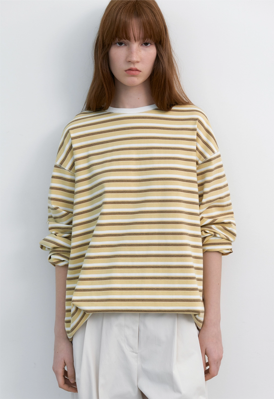 아뜰리에 나인 (T-7173)MULTI STRIPE BOXI TEE 상품 이미지 2