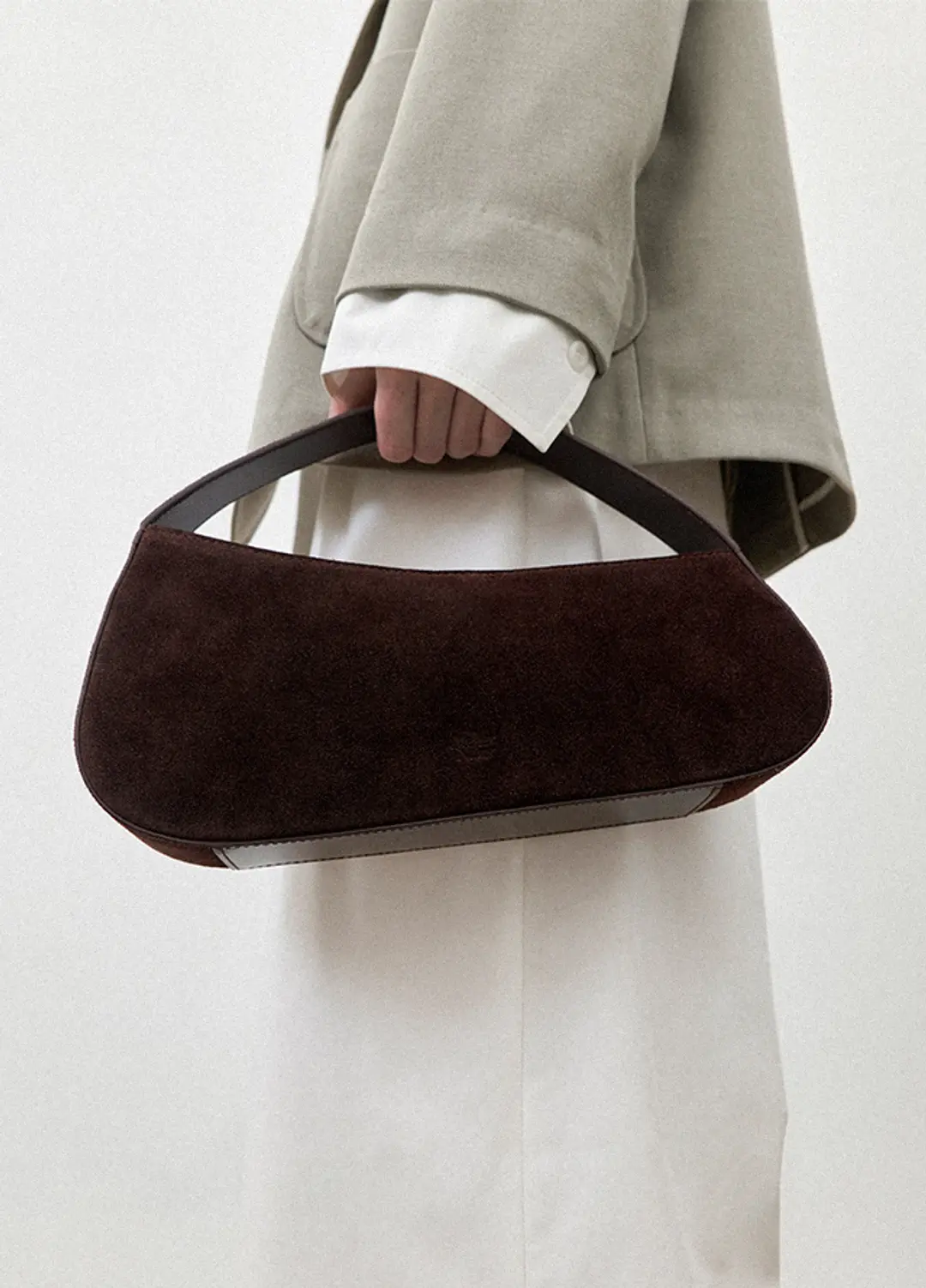 아뜰리에 나인 (Z-B-2447)SIGNATURE PEBBLE SUEDE HANDBAG 상품 이미지 2