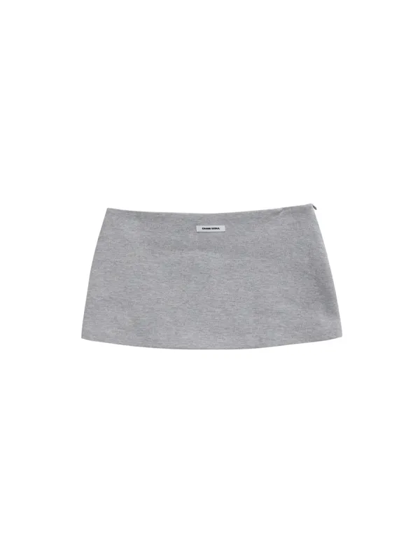 PK MICRO SKIRT_MELANGE GREY