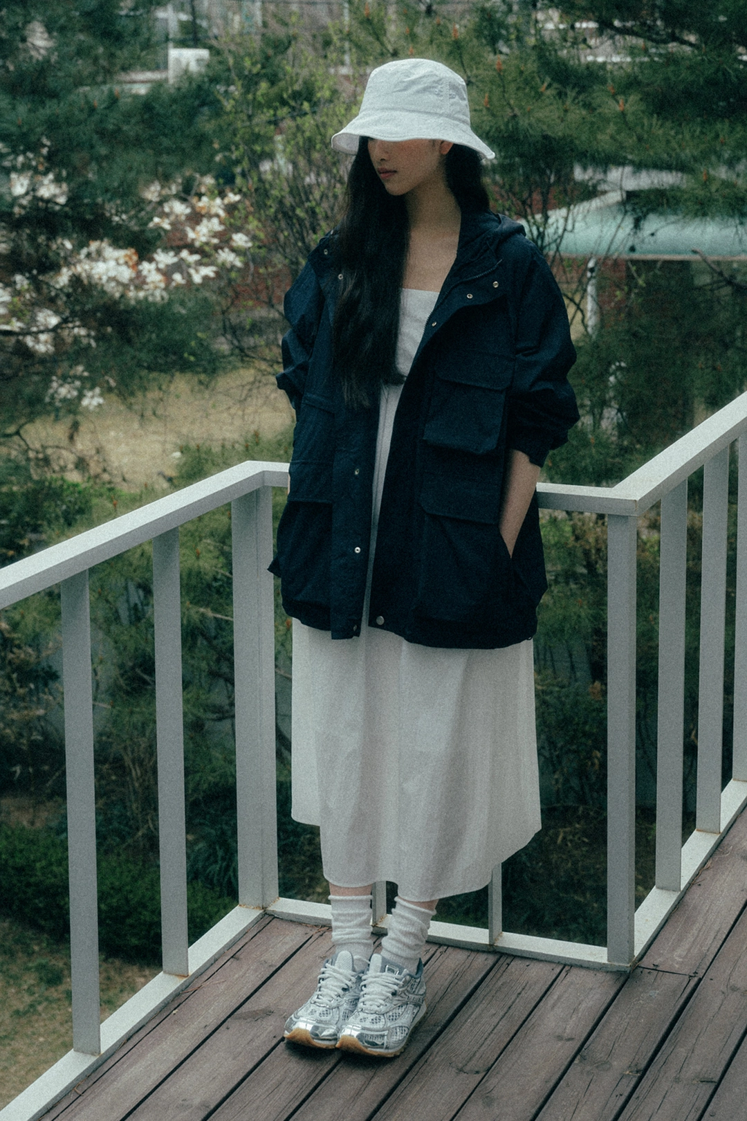 세이지먼트 OVER POCKET WIND BREAKER JUMPER_NAVY 상품 이미지 2