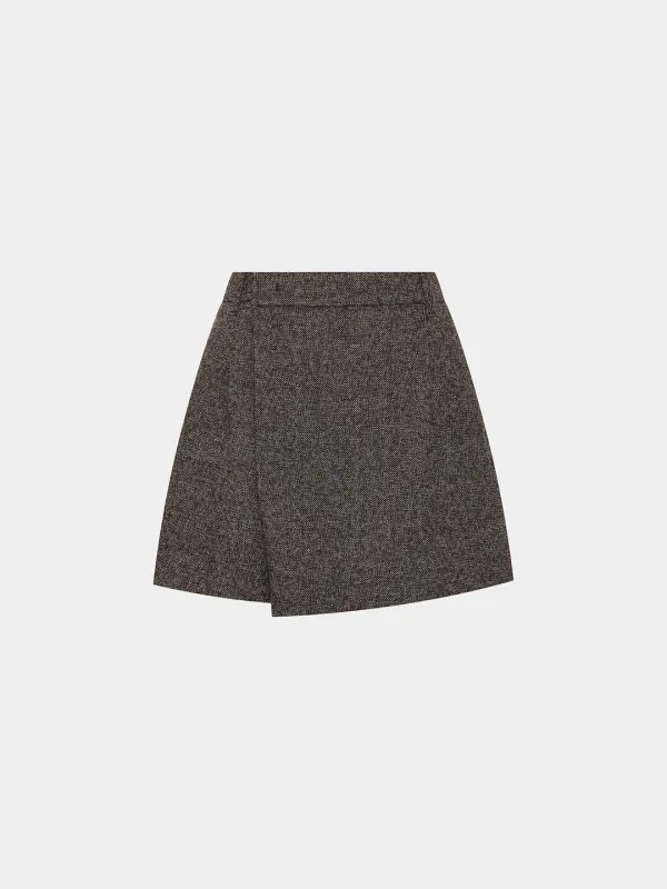 Edgar wool wrap shorts