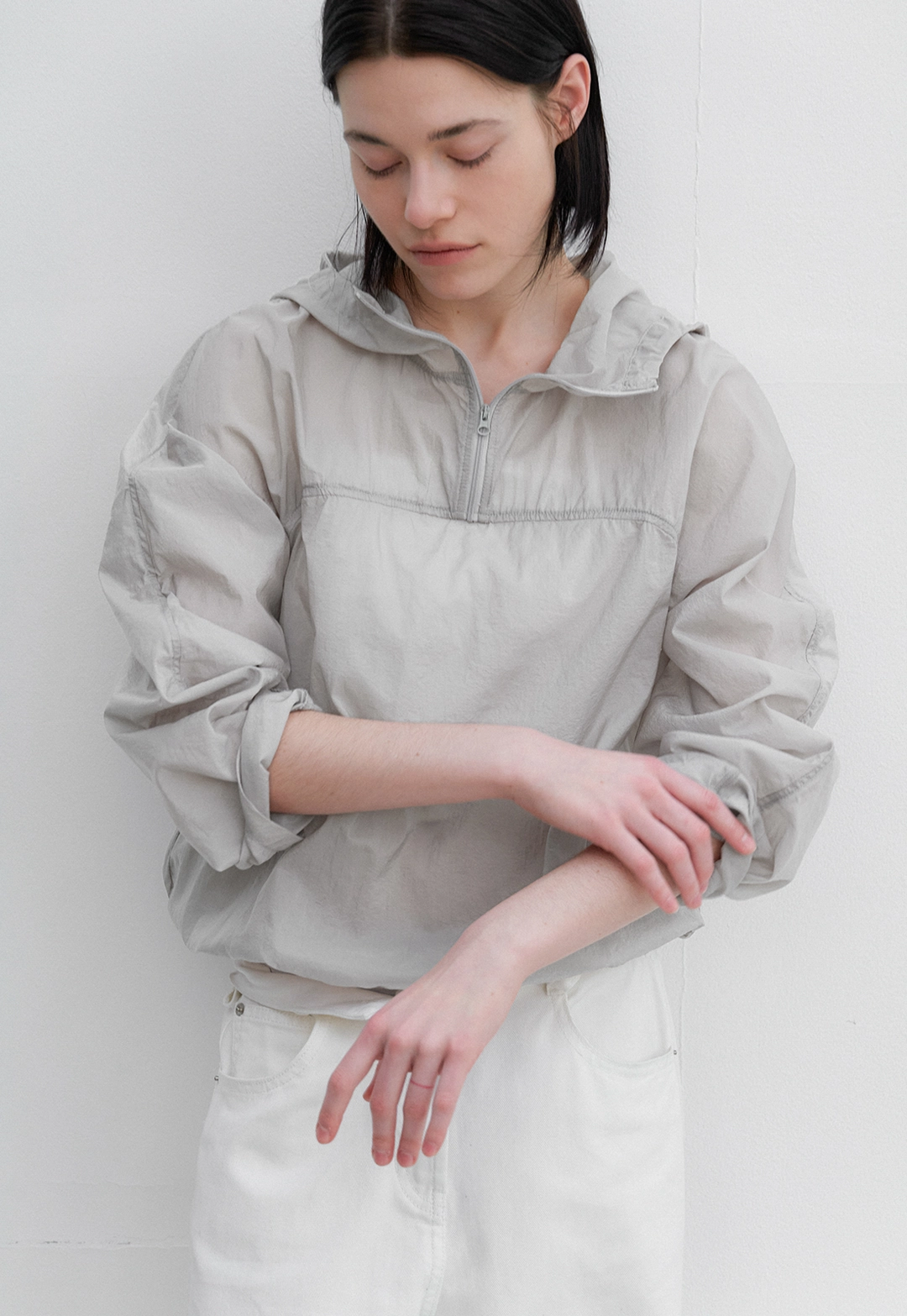 아뜰리에 나인 (BL-4395)AN HOODY BLOUSON BLOUSE 상품 이미지 2