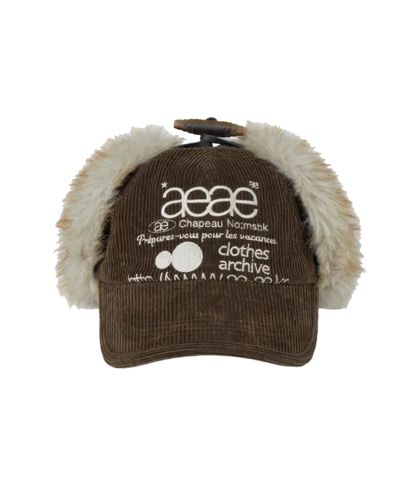 WEB LOGO TROOPER CAP [BROWN]