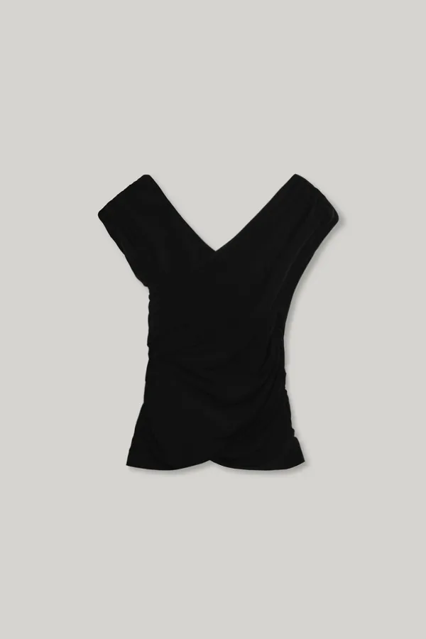 Bay Drape Cross Top