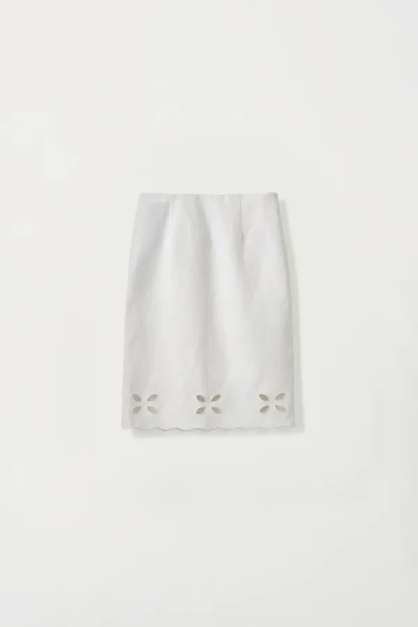 3RD / Lia cutout skirt (Off white)