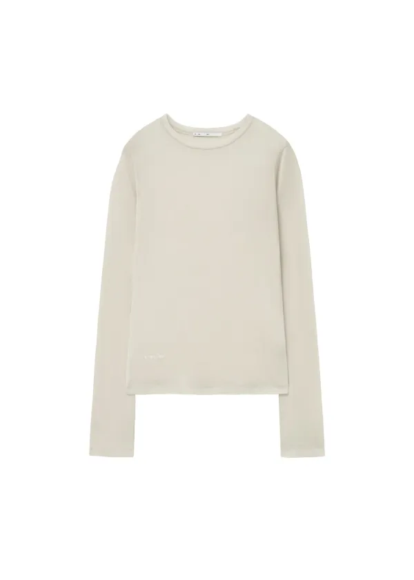 BASIC TENCEL ROUND T, BEIGE