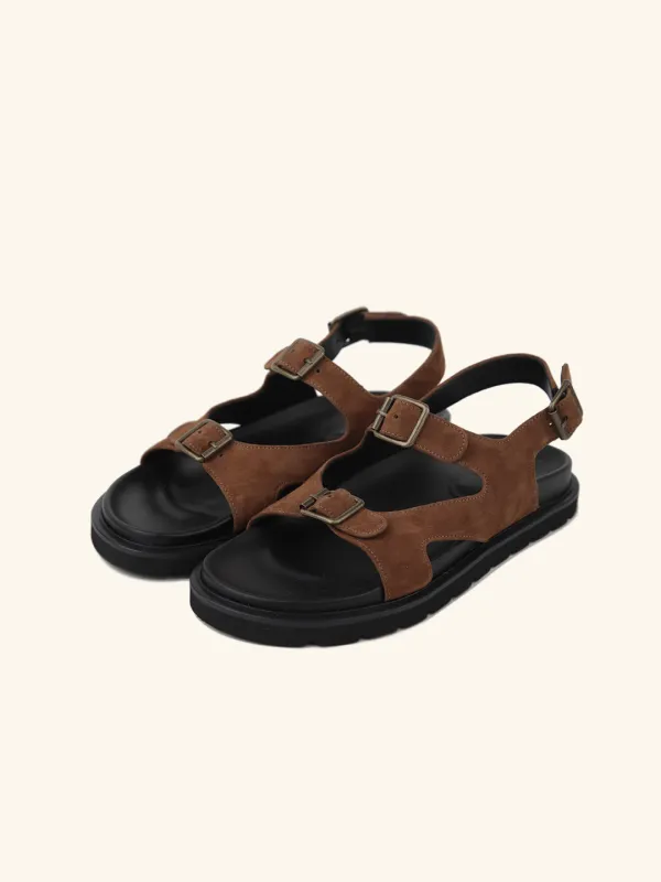 2 STRAP MOLD sandal / 모카스웨이드