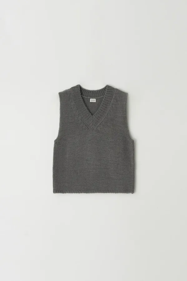 Wool Roving Vest (gray)