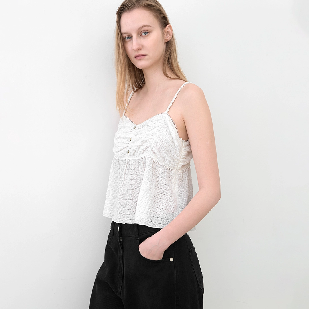 아뜰리에 나인 (BL-4423)VOLUME SHIRRING BUSTIER TOP 상품 이미지 1