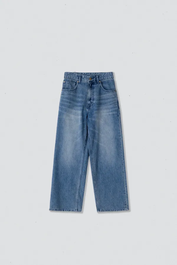 31124_Mid blue loose-fit jeans TE