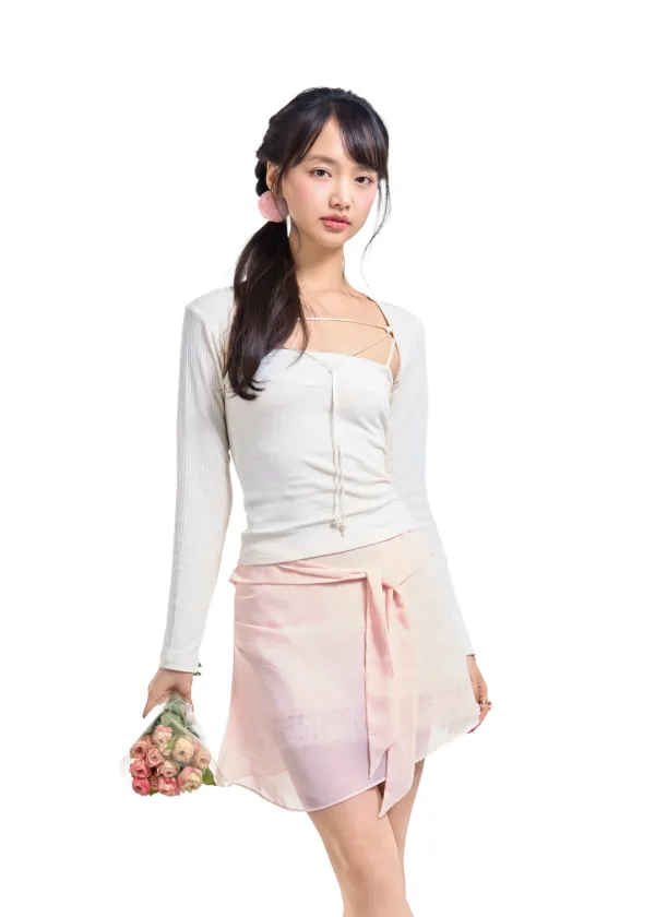 ROSY MIDI SKIRT [PINK]