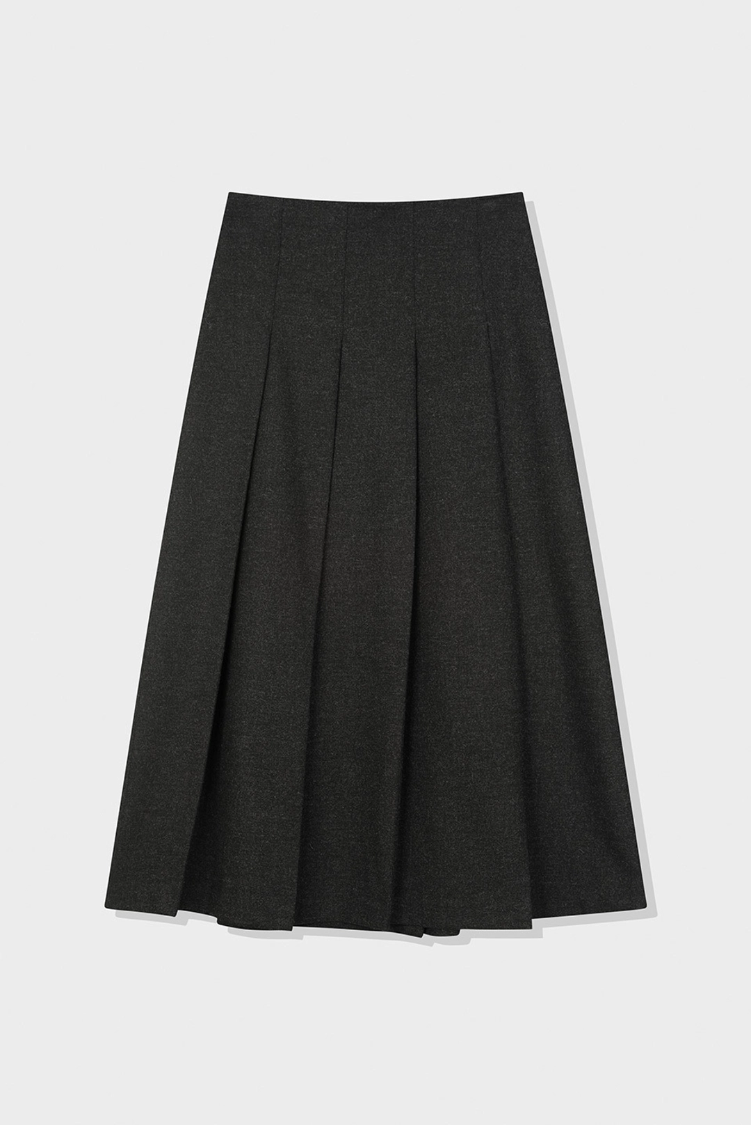 브렌다 브렌든 wool pleats skirt - charcoal 상품 이미지 1