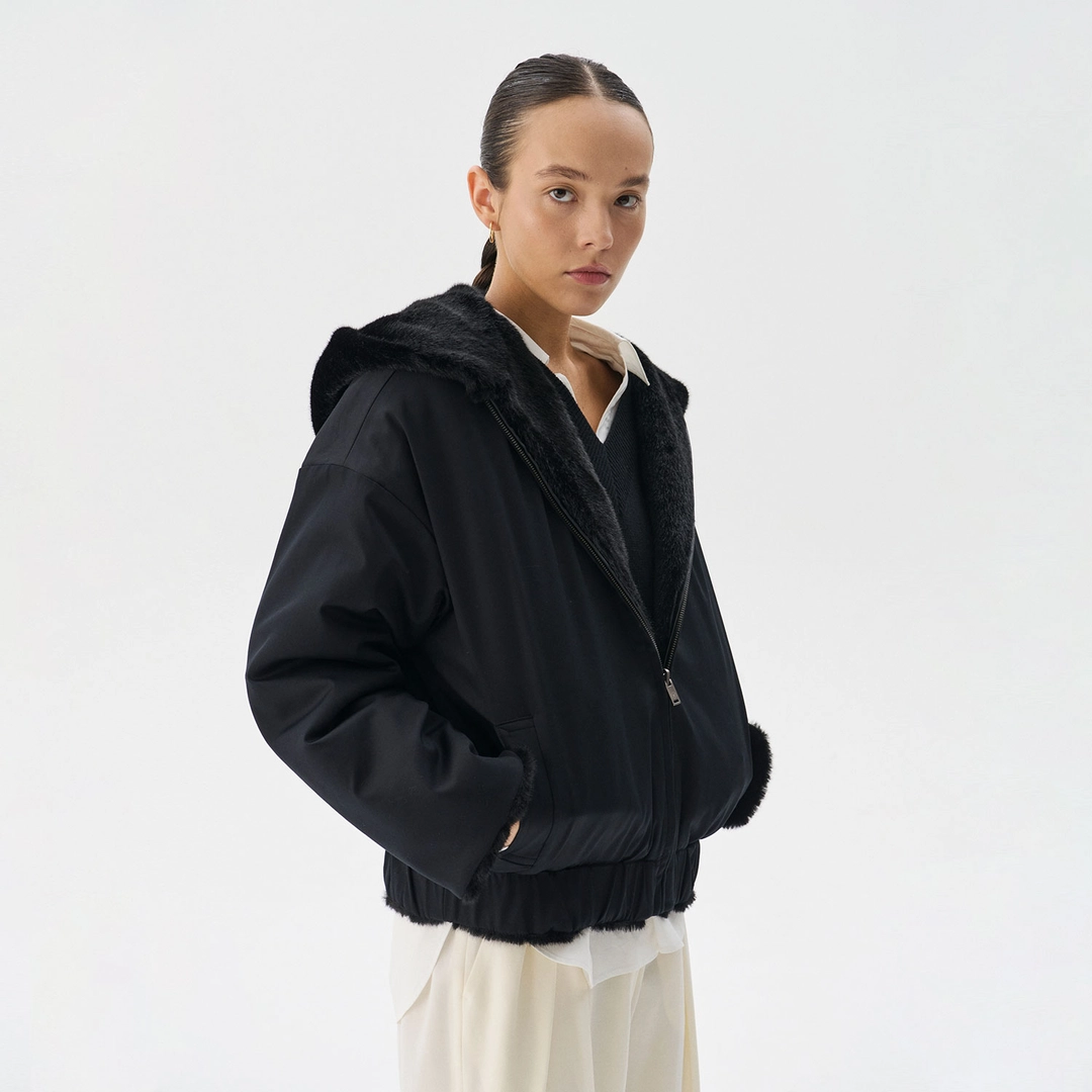 분더캄머 Reversible Mink fur Jumper_Black 상품 이미지 1