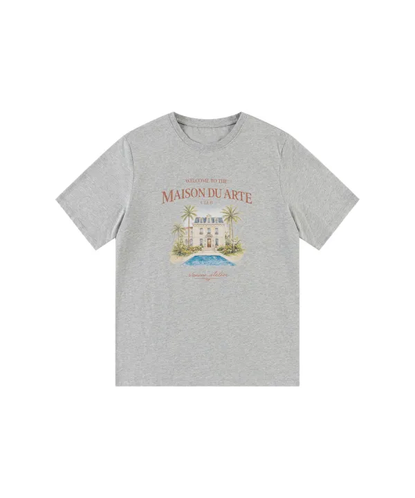 A3577 MAISON DU ARTE 티셔츠_Melange gray