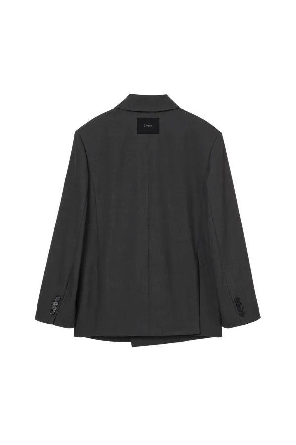 DOUBLE JACKET IN CHARCOAL